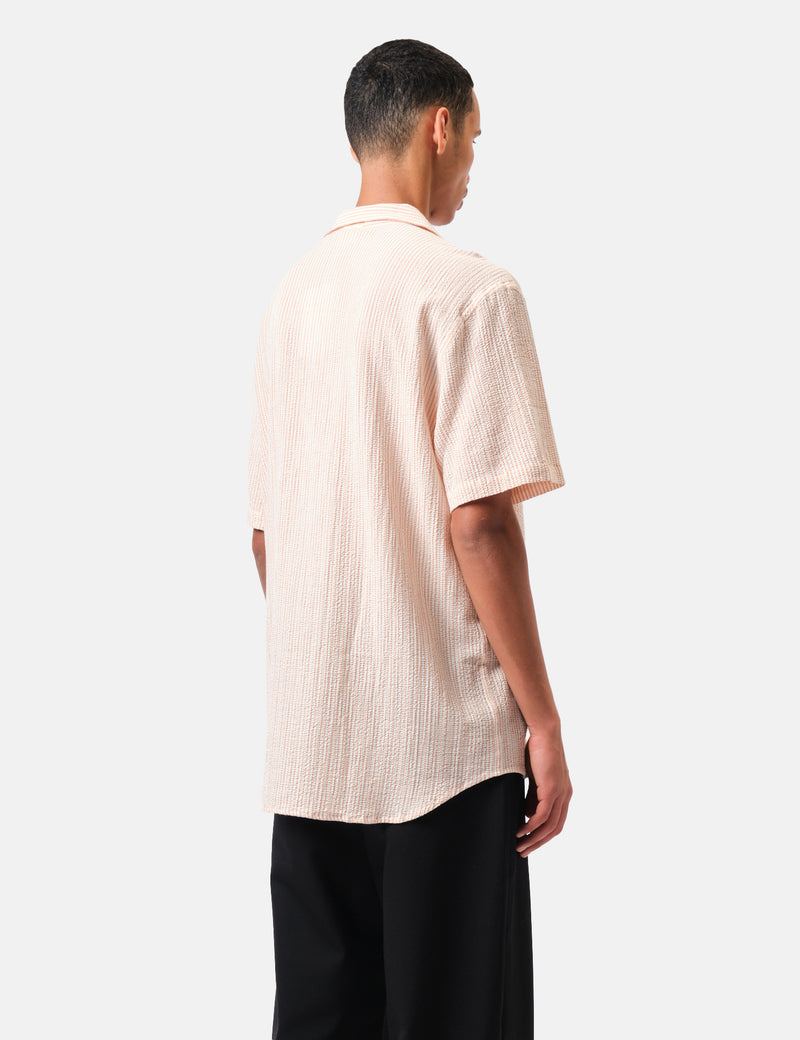 La Paz Vitória Caribean-Style Stripe Shirt - Clay