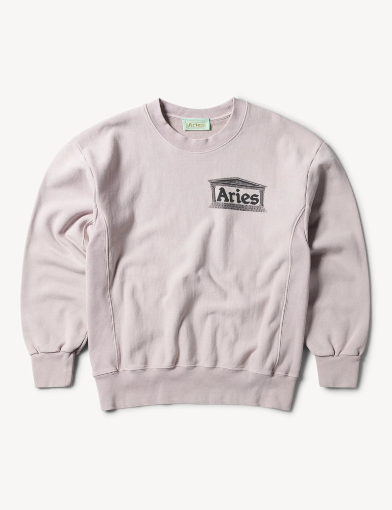 Aries Aged Premium Temple Sweatshirt - Lilac