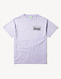 Aries Sunbleached Temple T-Shirt - Purple