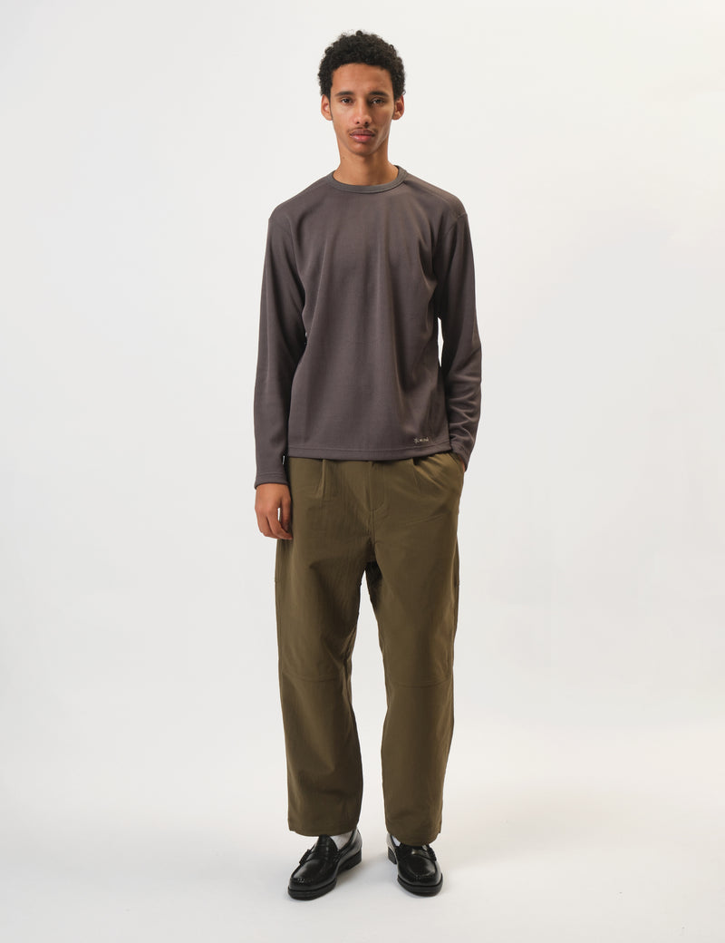 Snow Peak Dry Thermal Long Sleeve T-Shirt - Charcoal Grey