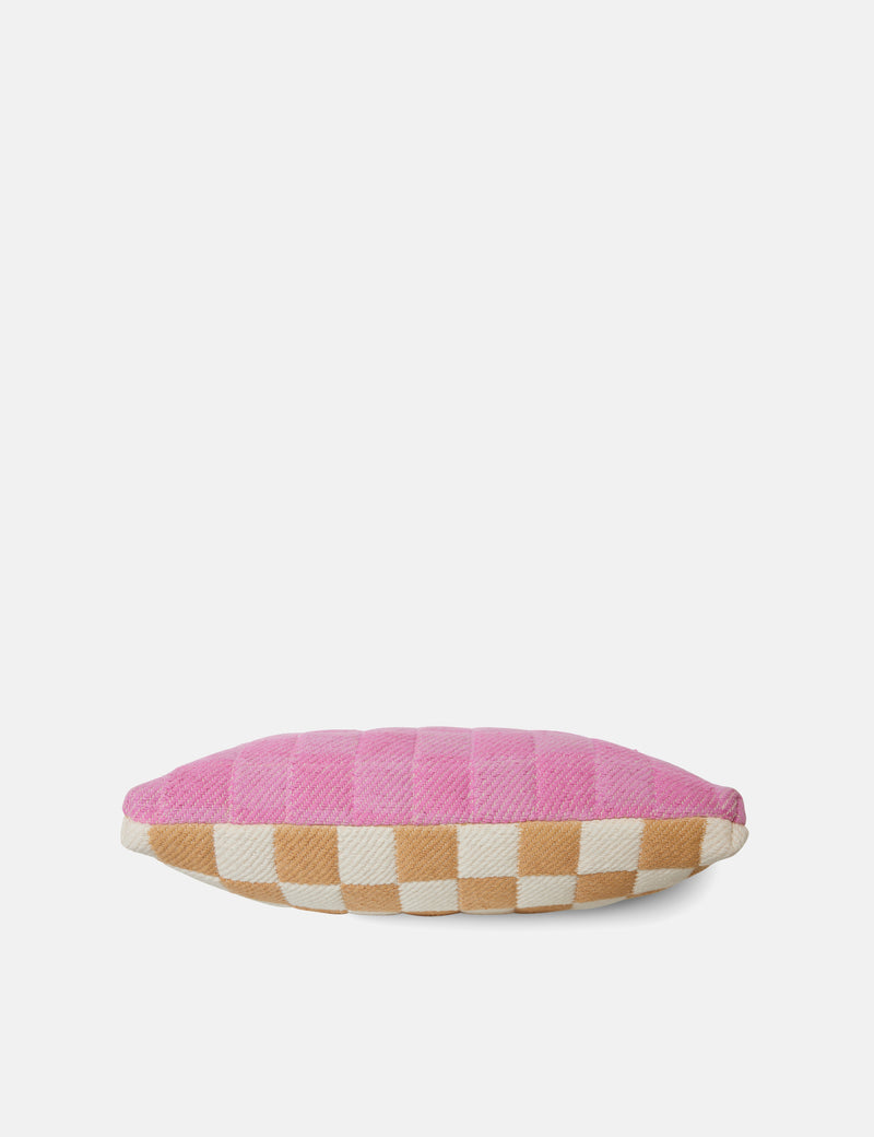Hkliving Checkered Woven Cushion (38X48) - Grapefruit