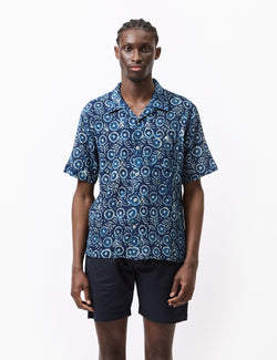 Universal Works Road Shirt (Winston Ripstop) - Indigo Blue