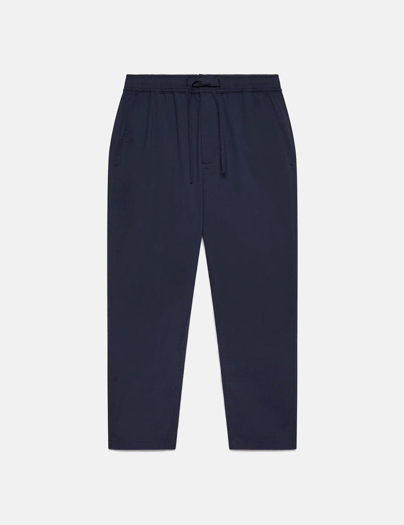 Wax London Kurt Trouser Organic Cotton Twill - Navy Blue