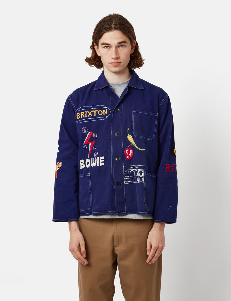 The Wolves Vintage Hand Embroidered Workwear Jacket - The Brixton Jacket