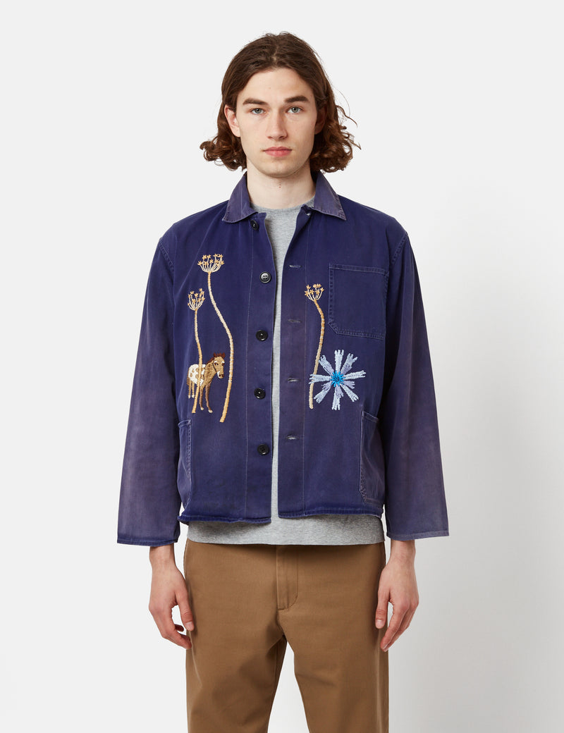 The Wolves Vintage Hand Embroidered Workwear Jacket - The Foal Jacket