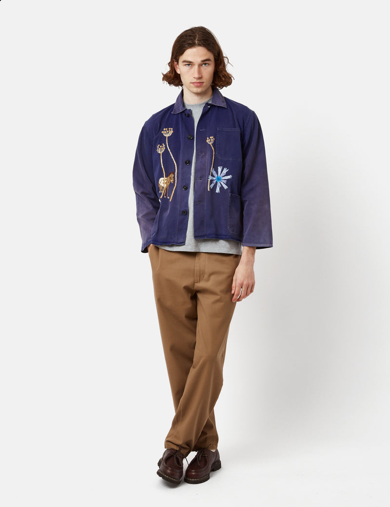 The Wolves Vintage Hand Embroidered Workwear Jacket - The Foal Jacket