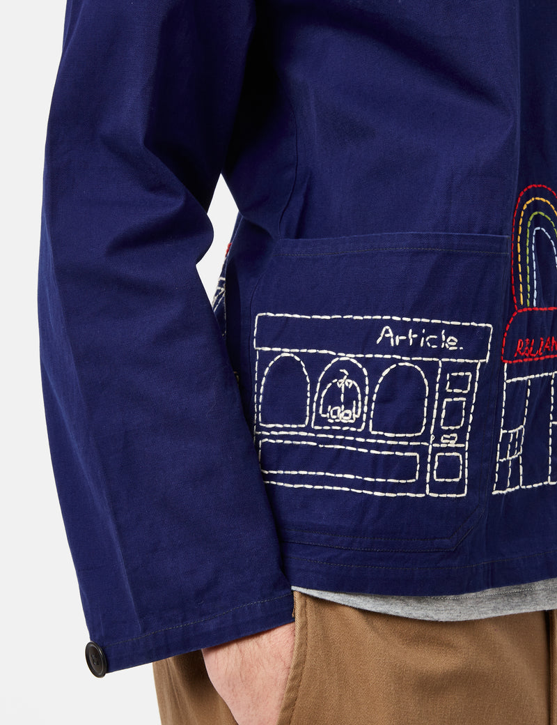 The Wolves Vintage Hand Embroidered Workwear Jacket - The SW9 Jacket
