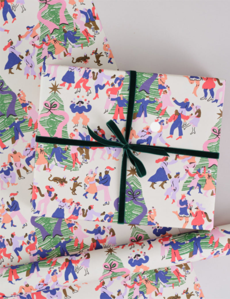 Wrap Magazine Christmas Festival Wrapping Paper