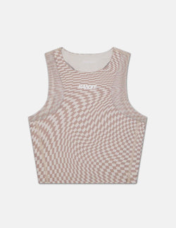 Bandit Women's Stamina Race Crop - Chalk w/ Cocoa