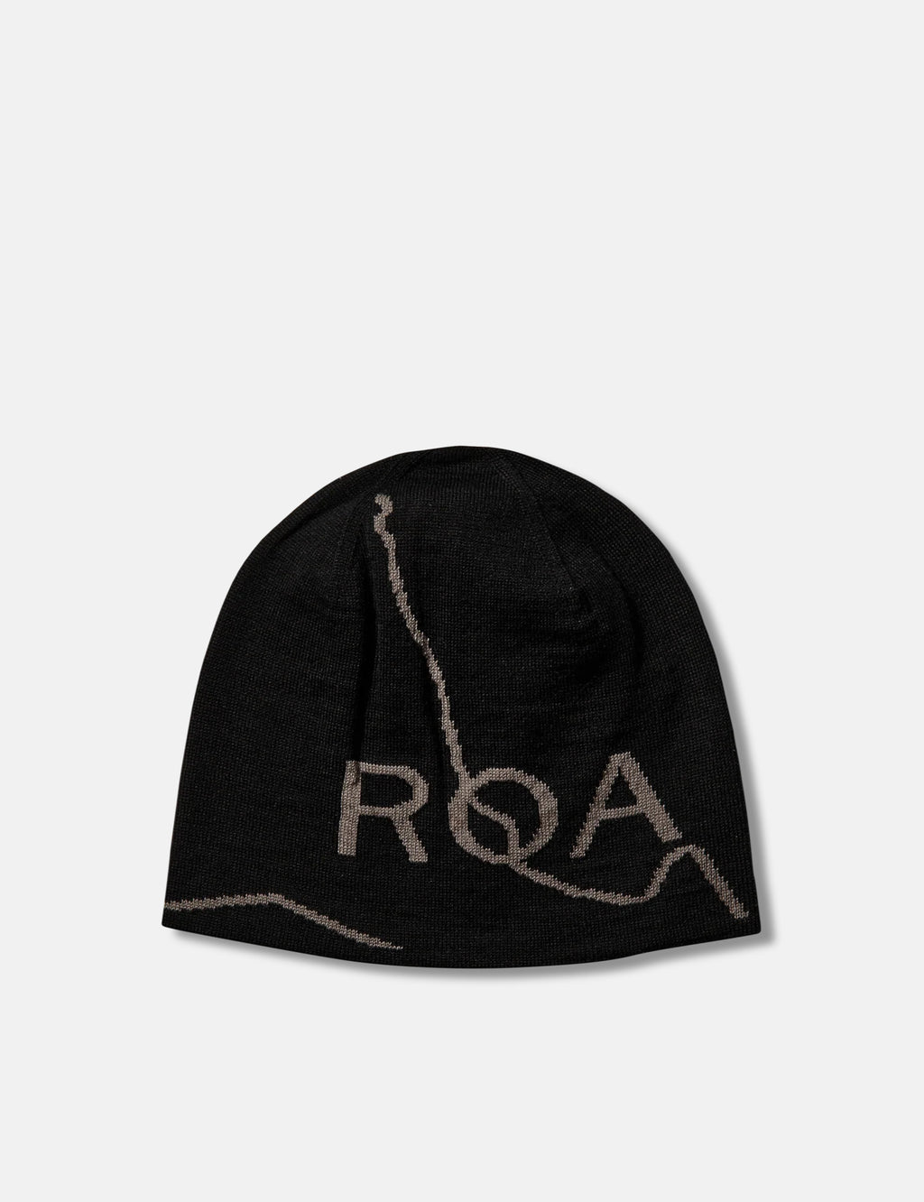 ROA Logo Wool Beanie Hat - Black | Article.