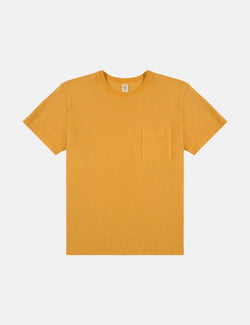 Velva Sheen x Article Pigment Dyed Pocket T-Shirt - Mustard