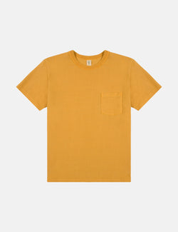 Velva Sheen x Article Pigment Dyed Pocket T-Shirt - Mustard