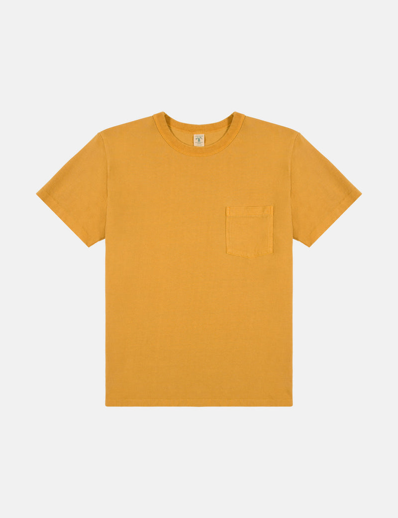 Velva Sheen x Article Pigment Dyed Pocket T-Shirt - Mustard