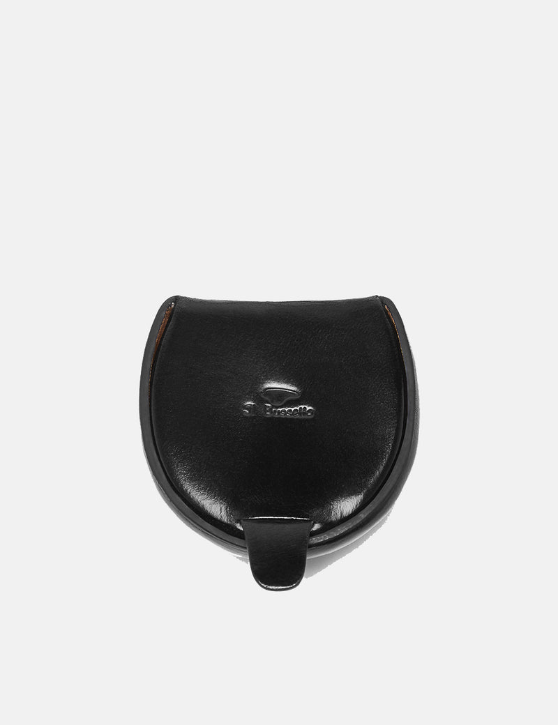 Il Bussetto Dome Coin Case (Leather) - Black