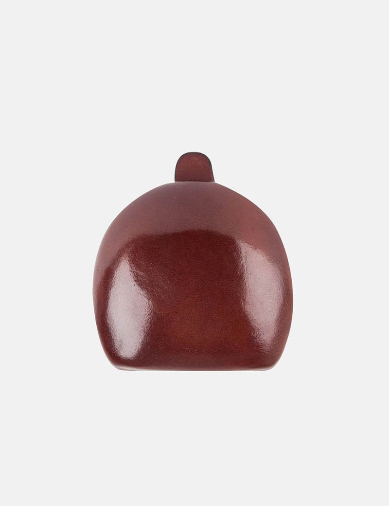 Il Bussetto Dome Coin Case (Leather) - Bordeaux Red