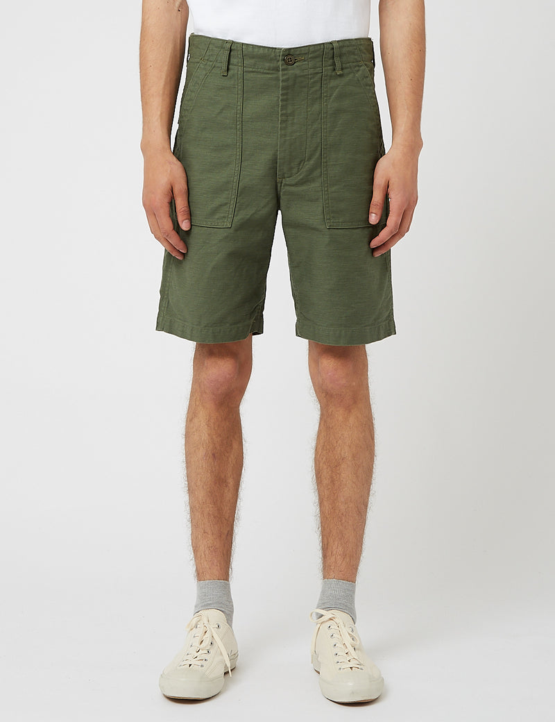 orSlow US Army Fatigue Shorts - Green