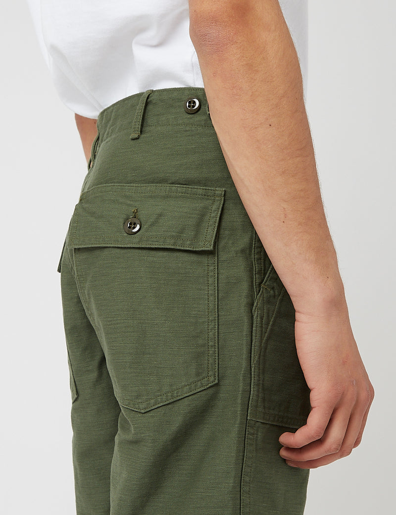 orSlow US Army Fatigue Shorts - Green