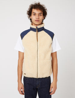 orSlow Fleece Vest - Ecru