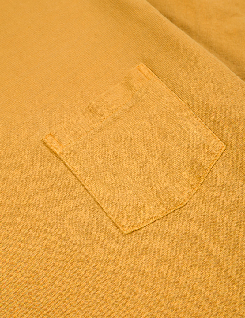Velva Sheen x Article Pigment Dyed Pocket T-Shirt - Mustard