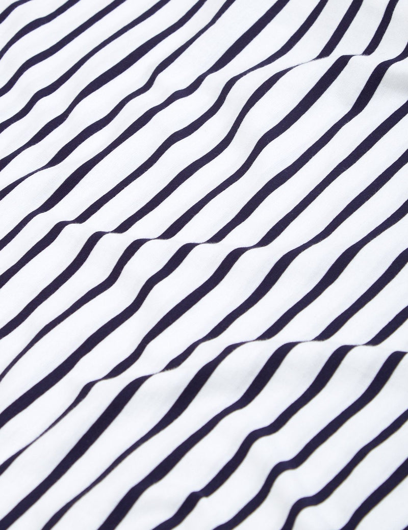 Armor Lux Theviec Breton T-shirt - White/Navy Blue - Article