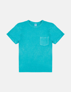 Velva Sheen x Article Pigment Dyed Pocket T-Shirt - Teal