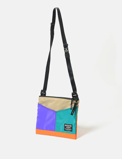 Master-Piece Rush Side Bag (02221) - Purple/Turquoise/Orange