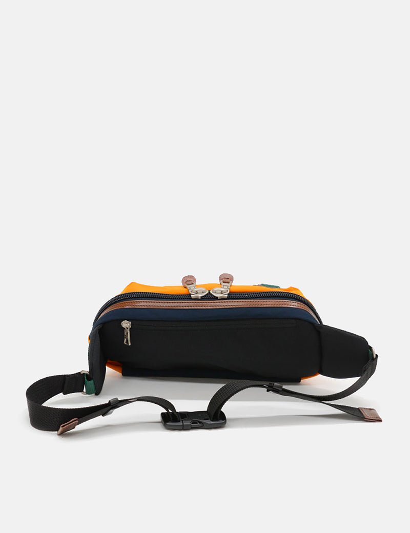 Master-Piece Link Waist Bag (02346) - Navy Blue/Orange