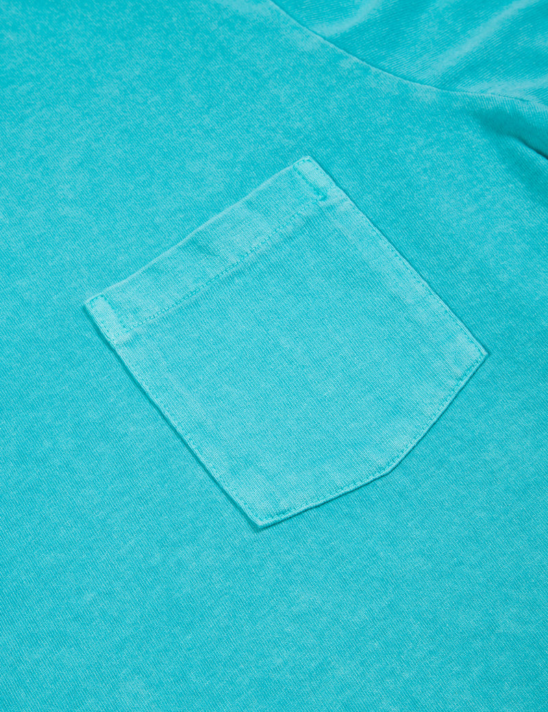 Velva Sheen x Article Pigment Dyed Pocket T-Shirt - Teal