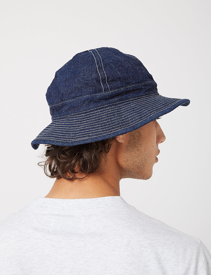 orSlow US Navy Hat (One Wash) - Navy Blue