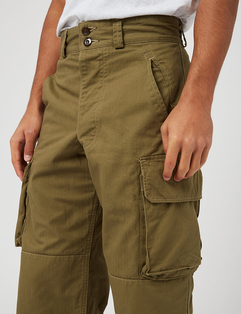 Norse Store  Shipping Worldwide - Orslow Ripstop Cargo Pant - Army Green