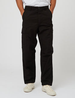 orSlow Vintage Fit6ポケットカーゴパンツ-ブラック