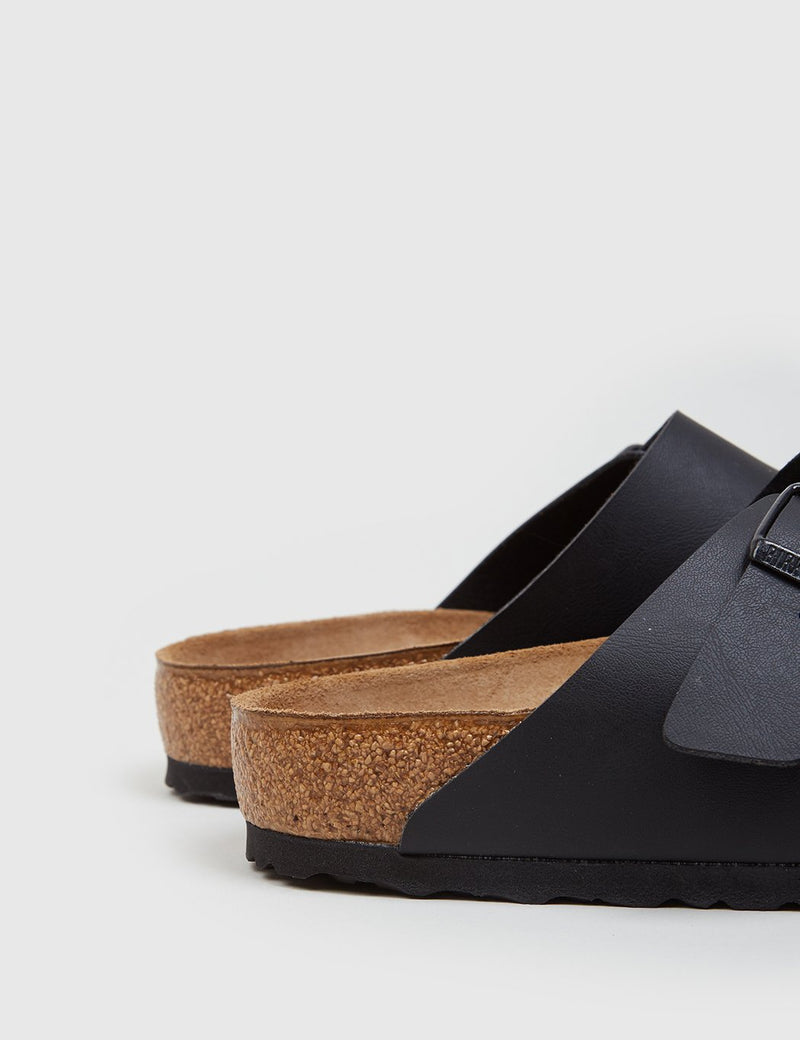 Birkenstock Arizona Leather Sandals (Regular) - Black