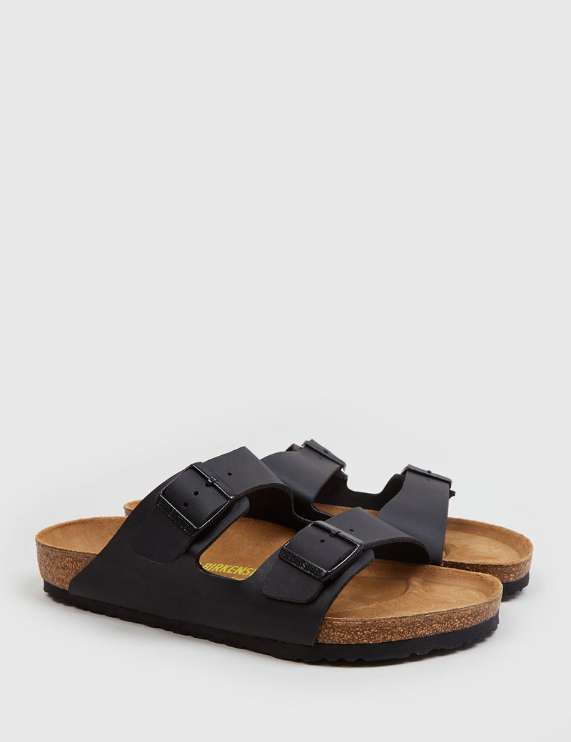Birkenstock Arizona Leather Sandals (Regular) - Black