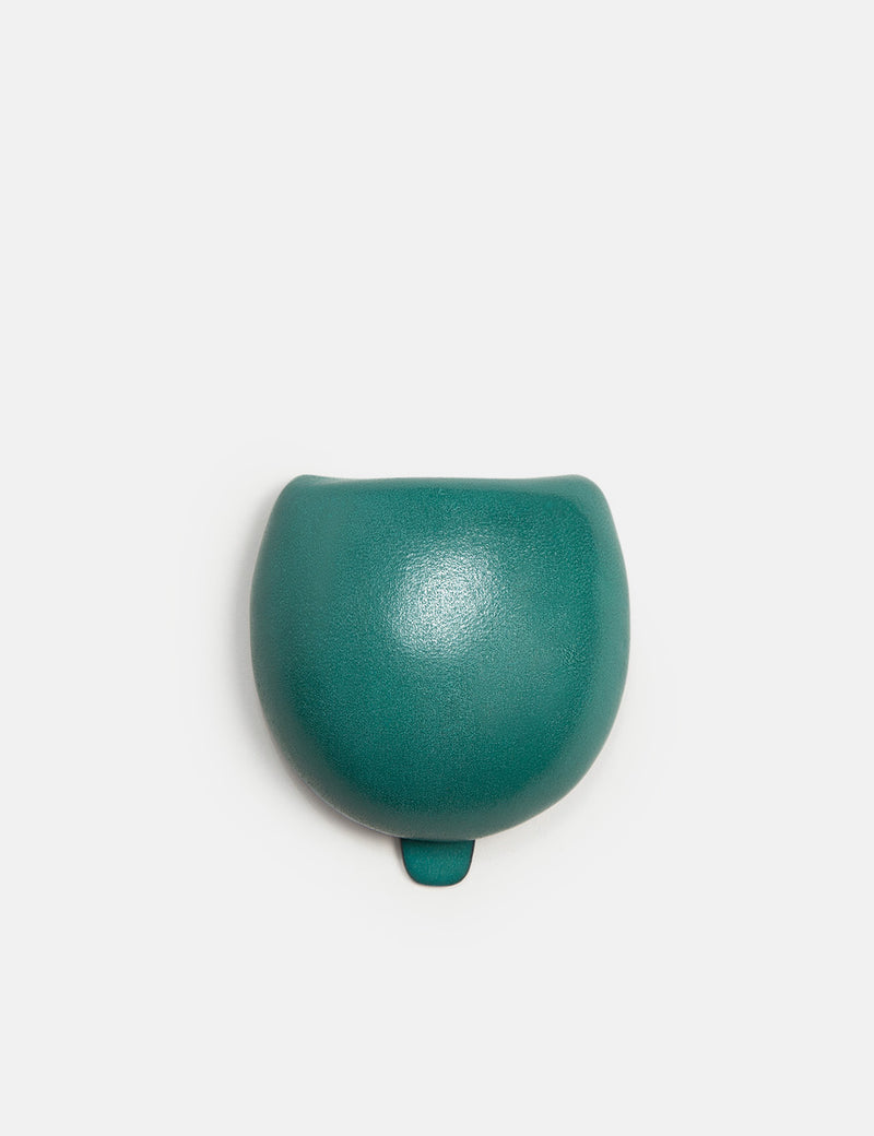 Il Bussetto Dome Coin Case (Leather) - Evergreen