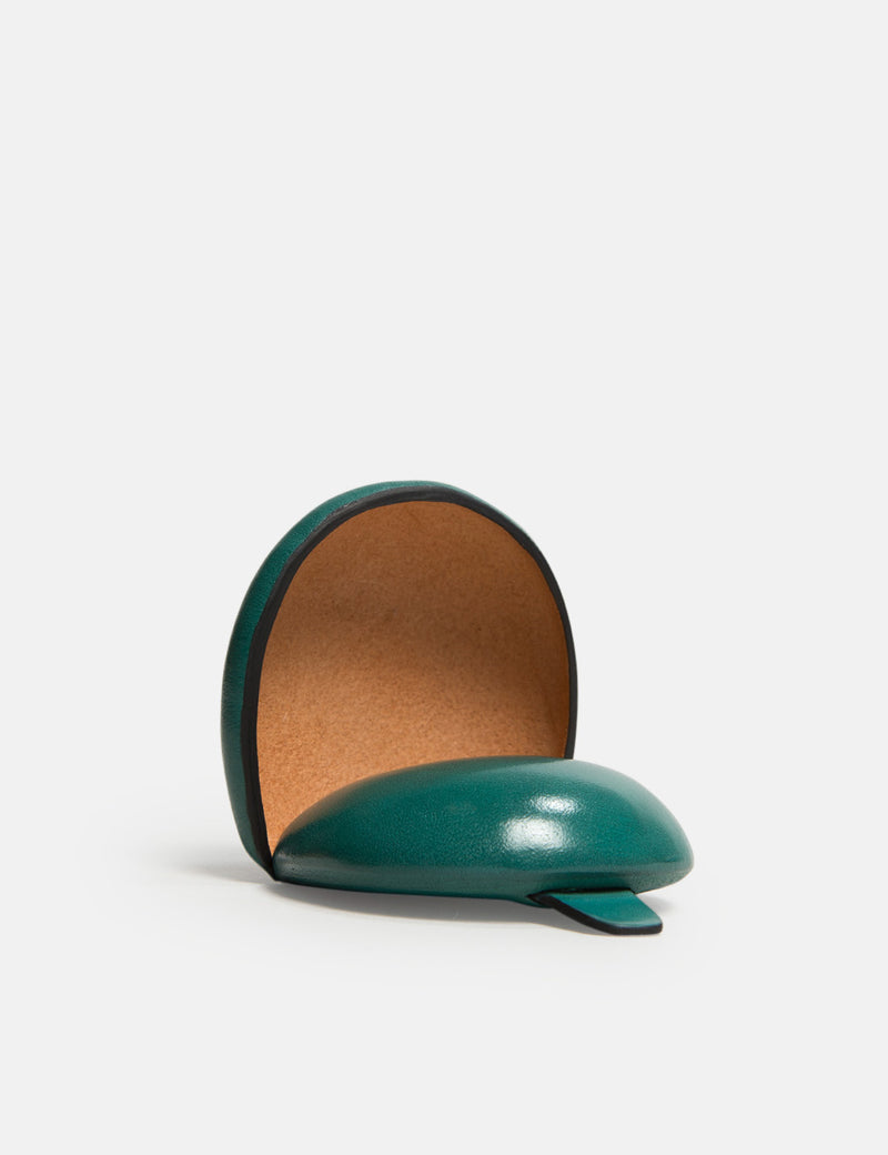 Il Bussetto Dome Coin Case (Leather) - Evergreen