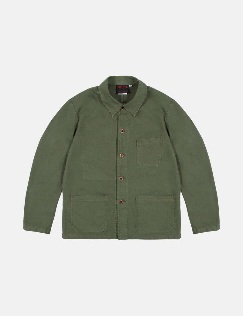 Vetra French Workwear Jacket 5-Short (Cotton Drill) - Jade Green