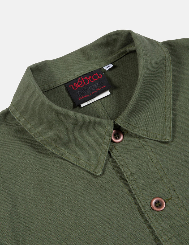 Vetra French Workwear Jacket 5-Short (Cotton Drill) - Jade Green