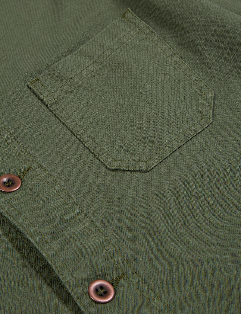 Vetra French Workwear Jacket 5-Short (Cotton Drill) - Jade Green