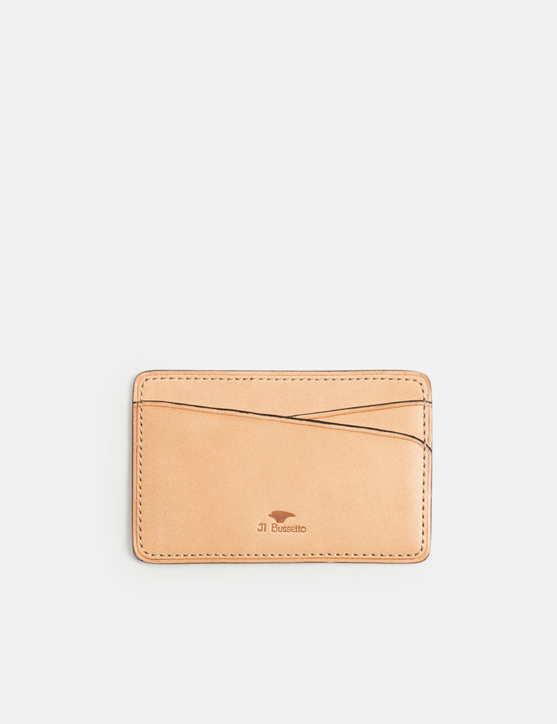 Il Bussetto Card Holder Slim-Line (Leather) - Orange