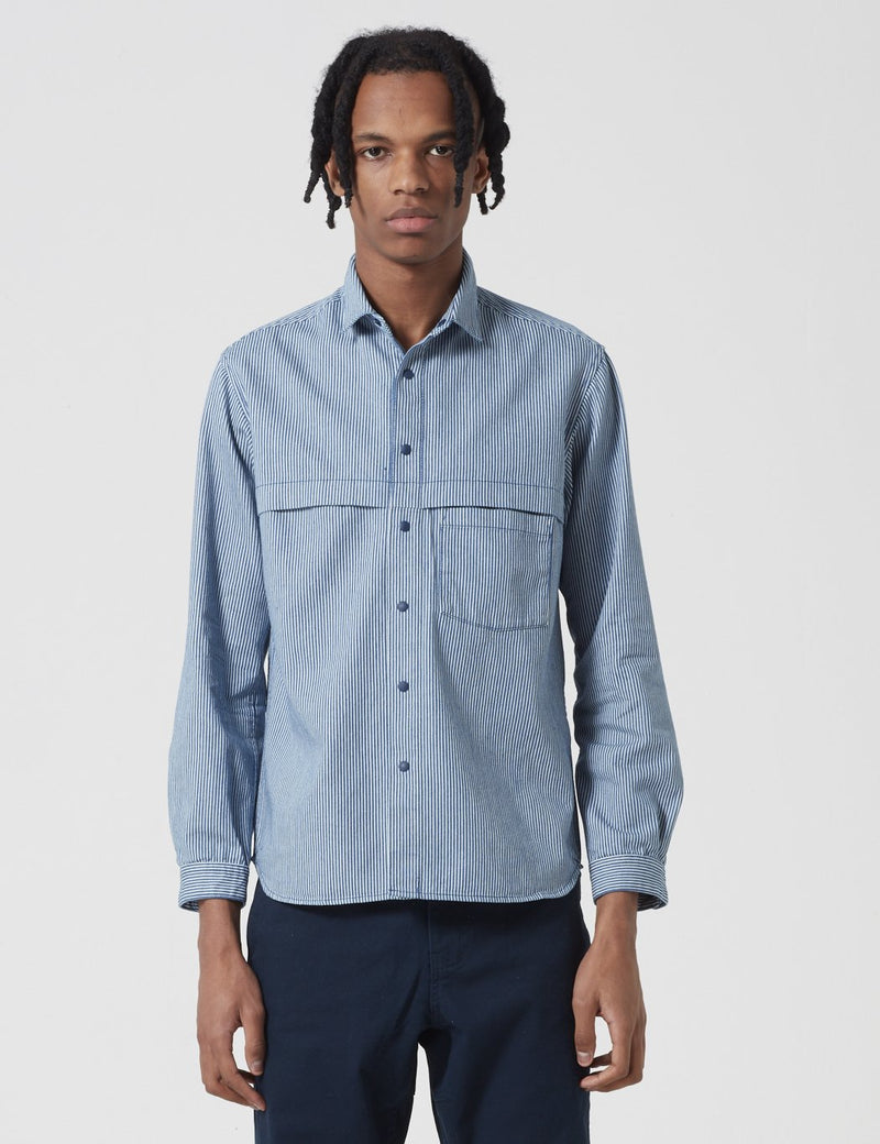 Manastash O.D Work Shirt - Navy Blue — Article.