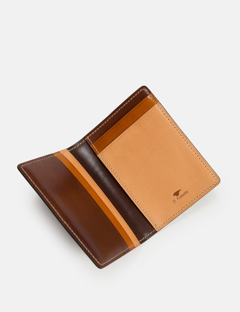 Il Bussetto Bi-Fold Wallet (Leather) - Multi Brown
