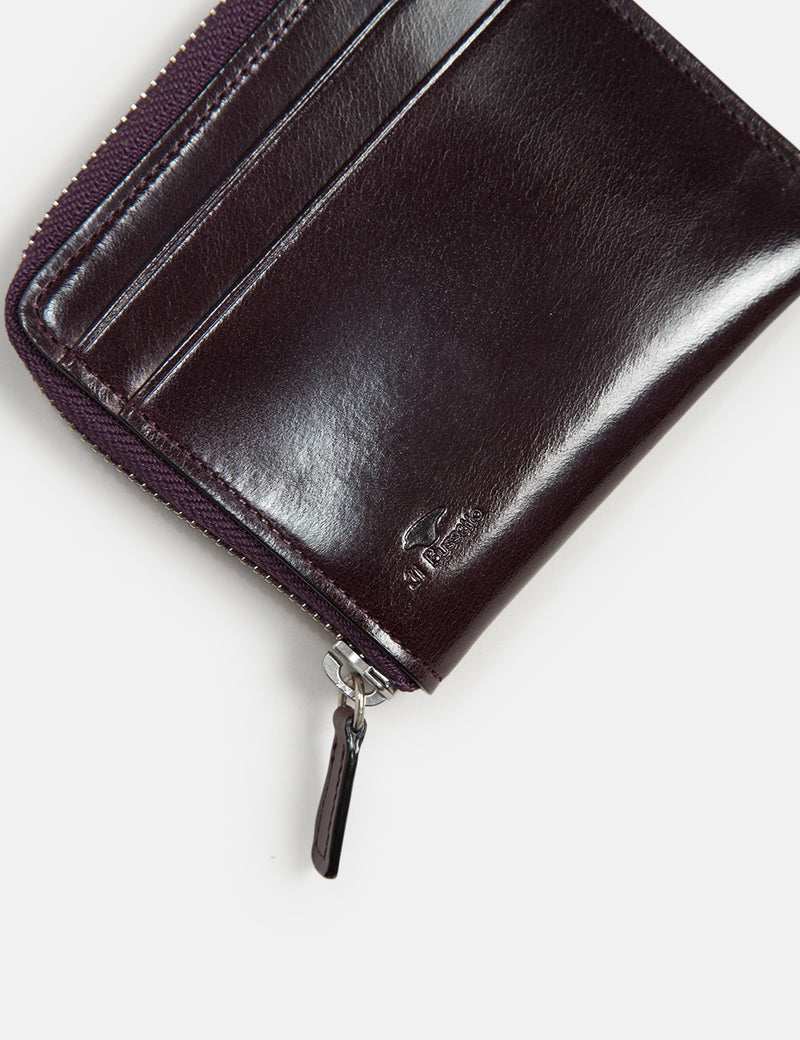 Il Bussetto Small Zippy Wallet (Leather) - Prune