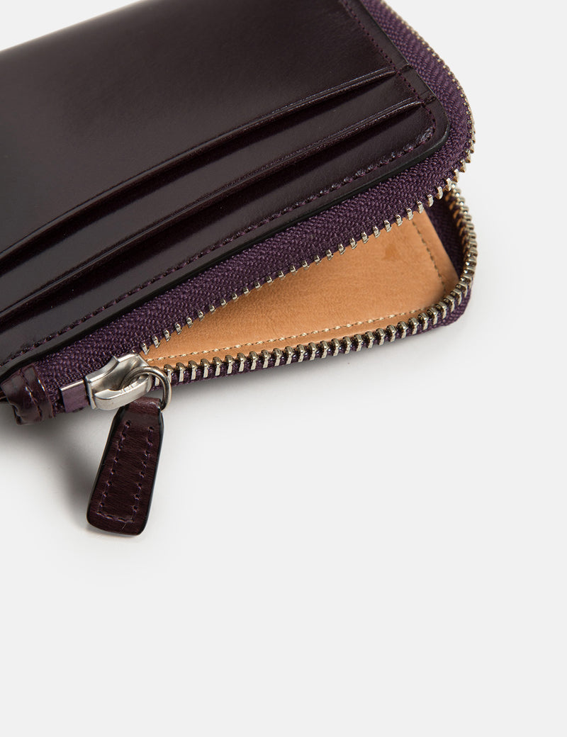 Il Bussetto Small Zippy Wallet (Leather) - Prune