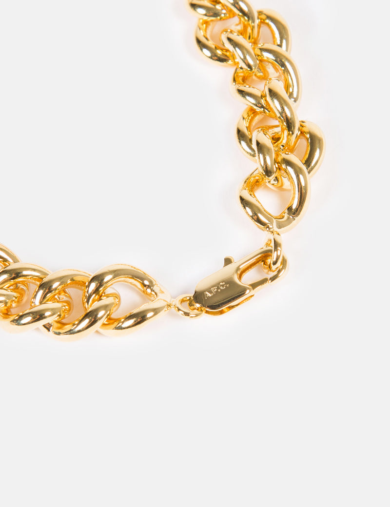 A.P.C. Leo Curb Bracelet - Gold