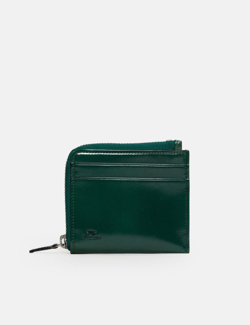 Il Bussetto Small Zippy Wallet（レザー）-エバーグリーン