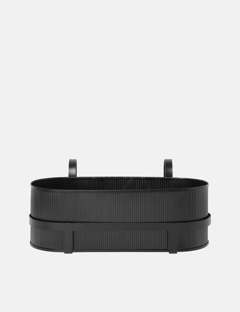 Ferm Living Bau Balcony Box (Plant Box) - Black