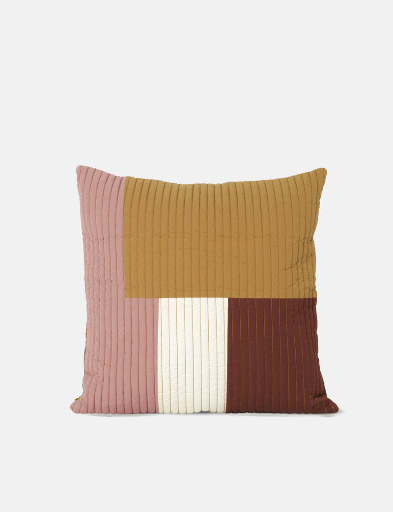 Ferm Living Shay Quilt Cushion (50x50cm) - Mustard