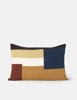 Ferm Living Shay Quilt Cushion (Rectangle) - Mustard