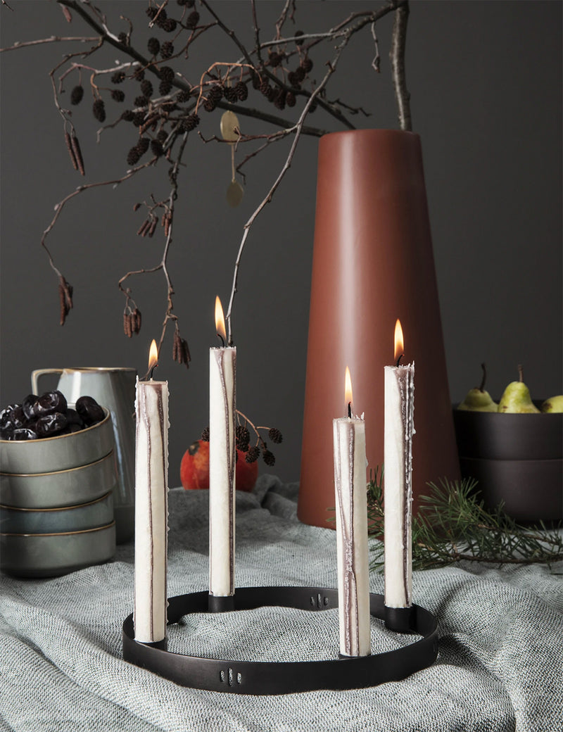 Ferm Living Duo Candle (Set of 2) - Olive Green