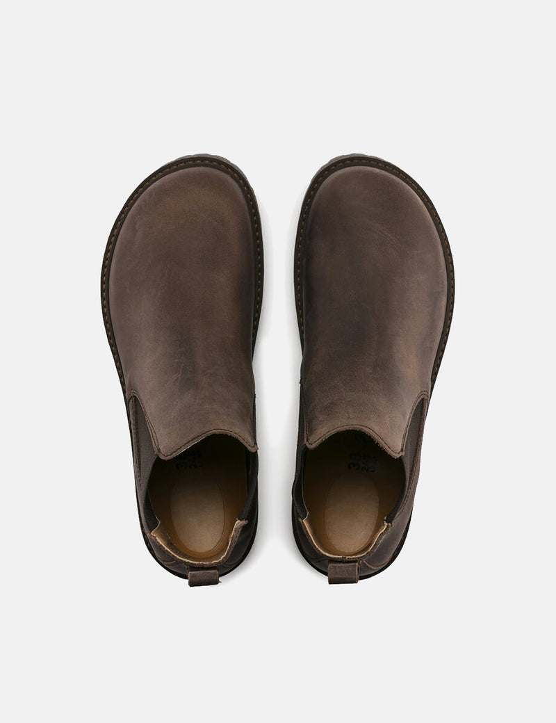 Womens Birkenstock Stalon Boot (Narrow, Nubuck Leather) - Mocha Brown